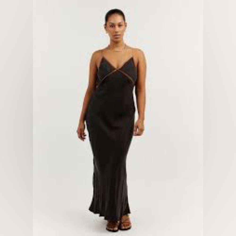 DISSH Marco black binding slip dress US 6 N wT T